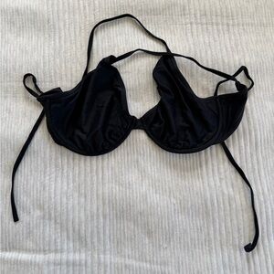 Black Halter Bikini Top